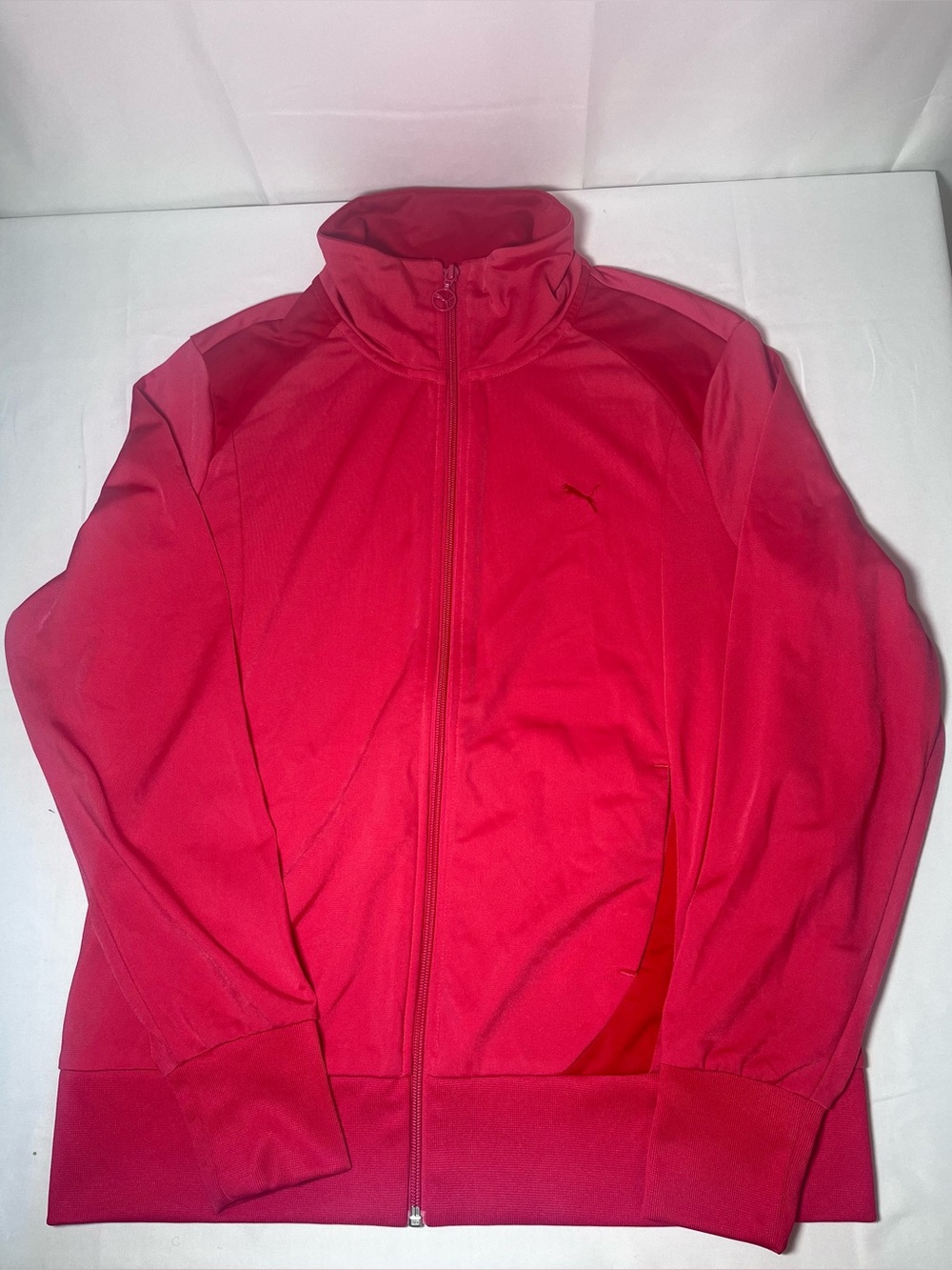 Puma Bright Red Full-Zip Athletic Jacket